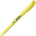 Bic Pocket Highlighter, Chisel Tip, 24/BX, Yellow 12PK BICBL241YW